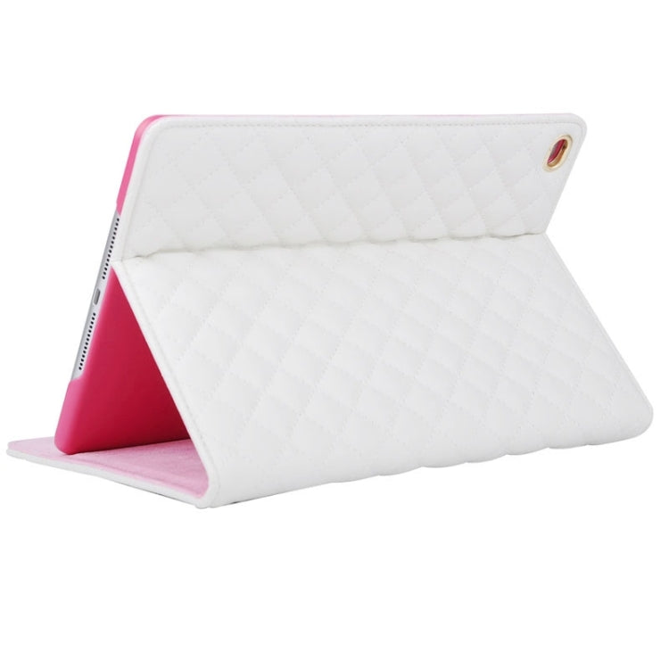 Crown Plaid Texture Horizontal Flip Smart Leather Case with Holder for iPad Air 2 / iPad 6