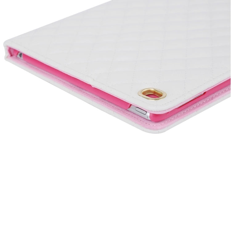 Crown Plaid Texture Horizontal Flip Smart Leather Case with Holder for iPad Air 2 / iPad 6