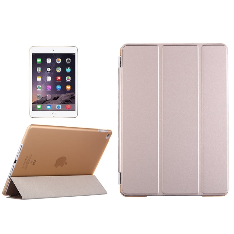 Smart Cover Series 3-folding Leather Case with Holder for iPad air 2 / iPad 6