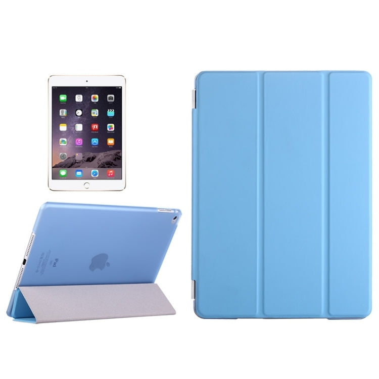 Smart Cover Series 3-folding Leather Case with Holder for iPad air 2 / iPad 6