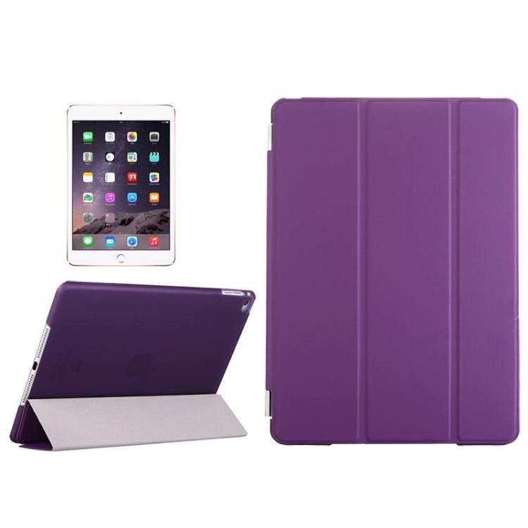 Smart Cover Series 3-folding Leather Case with Holder for iPad air 2 / iPad 6