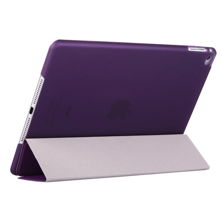 Smart Cover Series 3-folding Leather Case with Holder for iPad air 2 / iPad 6