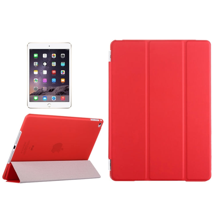 Smart Cover Series 3-folding Leather Case with Holder for iPad air 2 / iPad 6