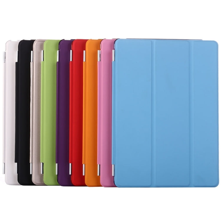 Smart Cover Series 3-folding Leather Case with Holder for iPad air 2 / iPad 6