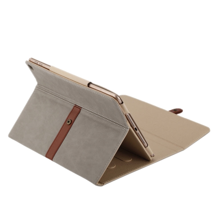 Bussiness Style Horizontal Flip Leather Case with 3-Folding Holder & Buckle for iPad Air 2 / 1 / iPad 6 / 5