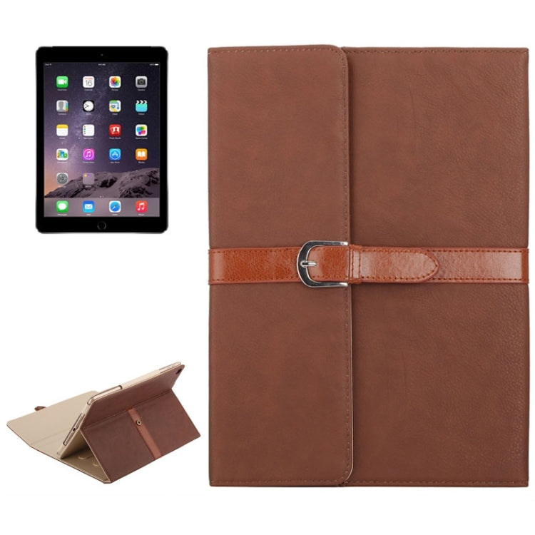 Bussiness Style Horizontal Flip Leather Case with 3-Folding Holder & Buckle for iPad Air 2 / 1 / iPad 6 / 5