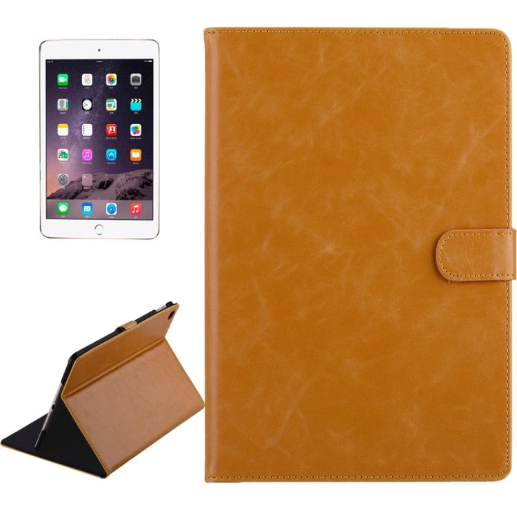 Cowhide Texture Horizontal Flip Leather Case with Holder & Card Slots for iPad Air 2 / iPad 6