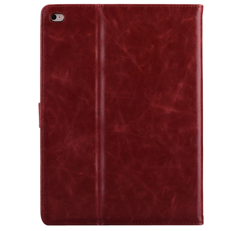 Cowhide Texture Horizontal Flip Leather Case with Holder & Card Slots for iPad Air 2 / iPad 6