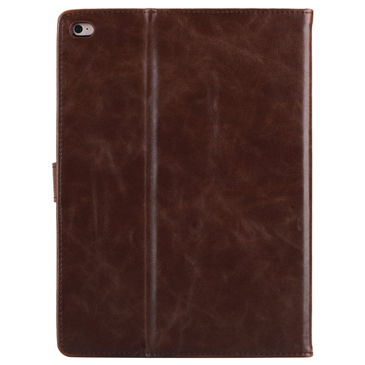 Cowhide Texture Horizontal Flip Leather Case with Holder & Card Slots for iPad Air 2 / iPad 6