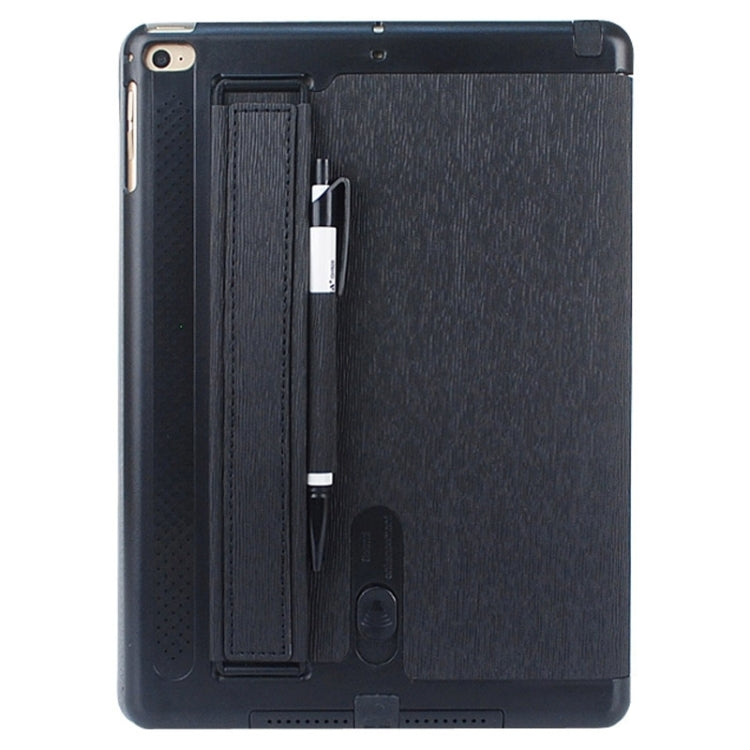 Toothpick Texture Expand Sound Handheld Leather Case with Holder & Sleep Function for iPad Air 2 / iPad 6