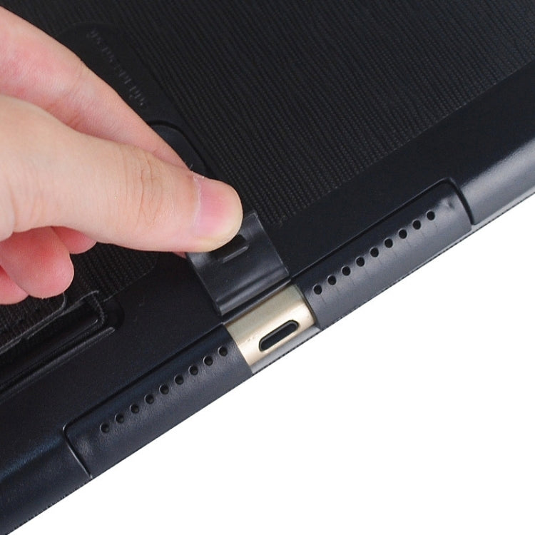 Toothpick Texture Expand Sound Handheld Leather Case with Holder & Sleep Function for iPad Air 2 / iPad 6