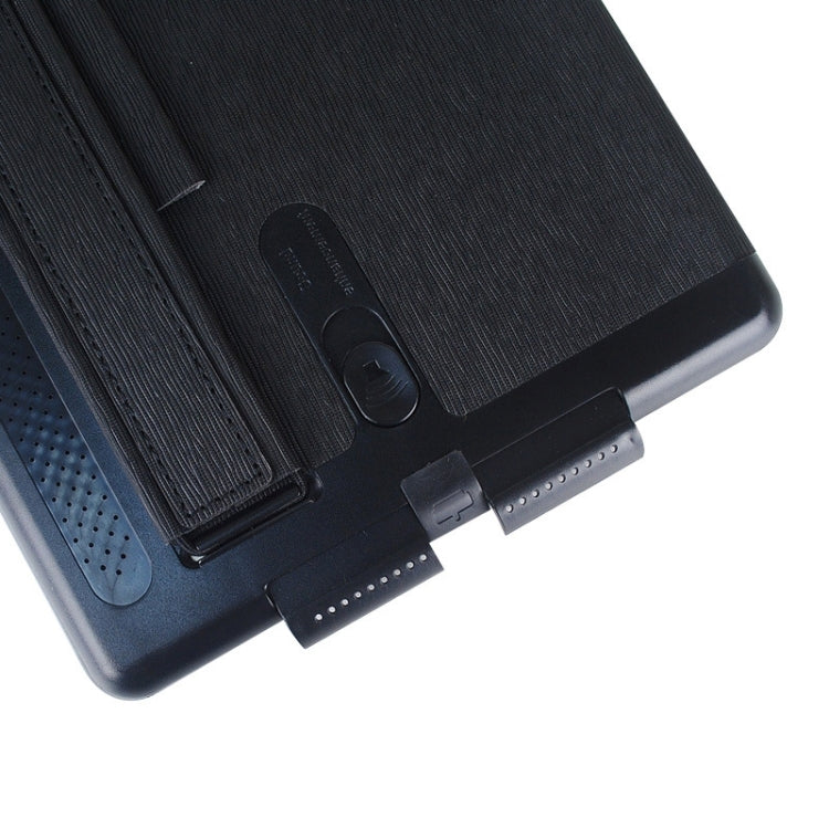 Toothpick Texture Expand Sound Handheld Leather Case with Holder & Sleep Function for iPad Air 2 / iPad 6