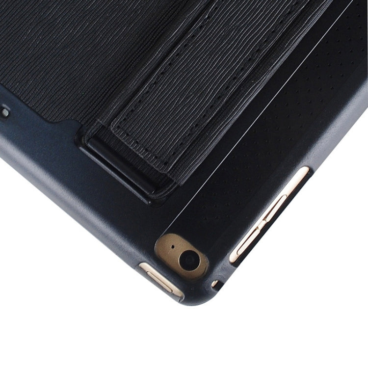 Toothpick Texture Expand Sound Handheld Leather Case with Holder & Sleep Function for iPad Air 2 / iPad 6