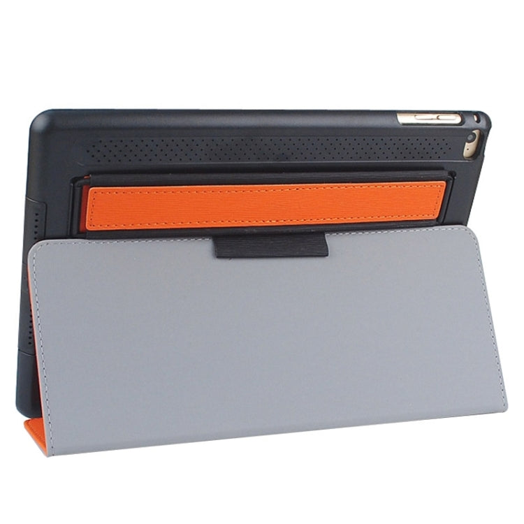 Toothpick Texture Expand Sound Handheld Leather Case with Holder & Sleep Function for iPad Air 2 / iPad 6