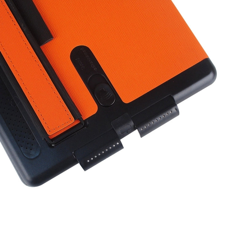 Toothpick Texture Expand Sound Handheld Leather Case with Holder & Sleep Function for iPad Air 2 / iPad 6
