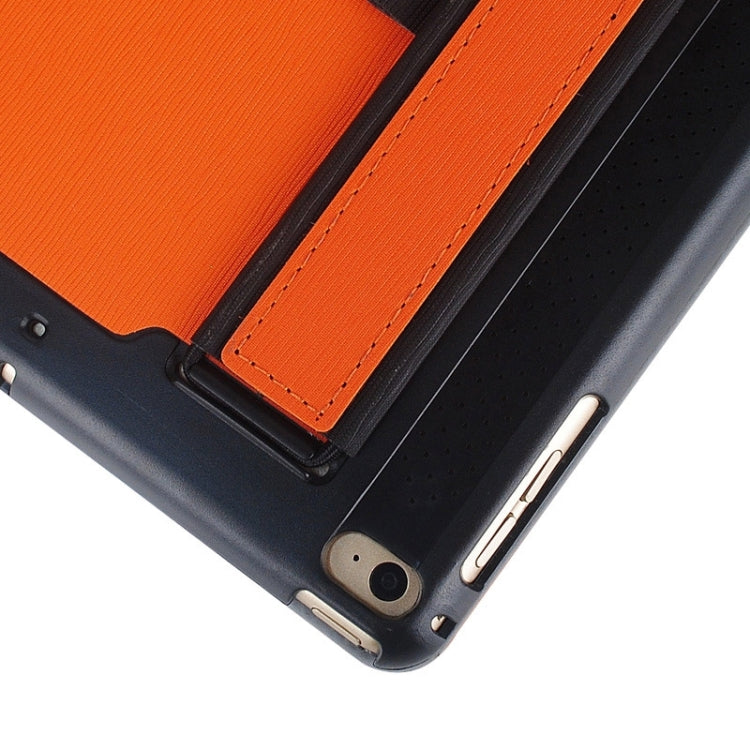 Toothpick Texture Expand Sound Handheld Leather Case with Holder & Sleep Function for iPad Air 2 / iPad 6