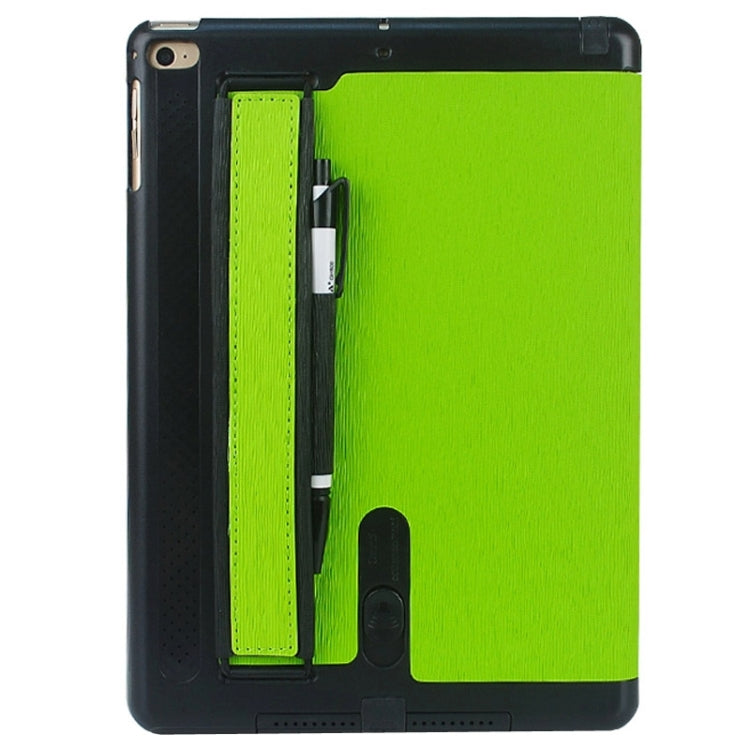 Toothpick Texture Expand Sound Handheld Leather Case with Holder & Sleep Function for iPad Air 2 / iPad 6