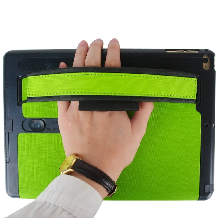 Toothpick Texture Expand Sound Handheld Leather Case with Holder & Sleep Function for iPad Air 2 / iPad 6