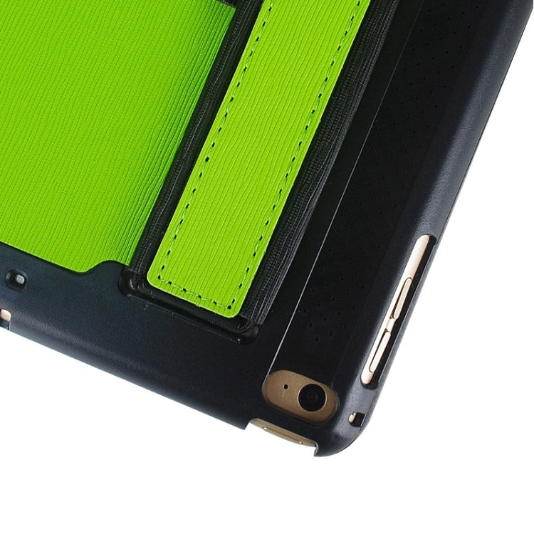 Toothpick Texture Expand Sound Handheld Leather Case with Holder & Sleep Function for iPad Air 2 / iPad 6