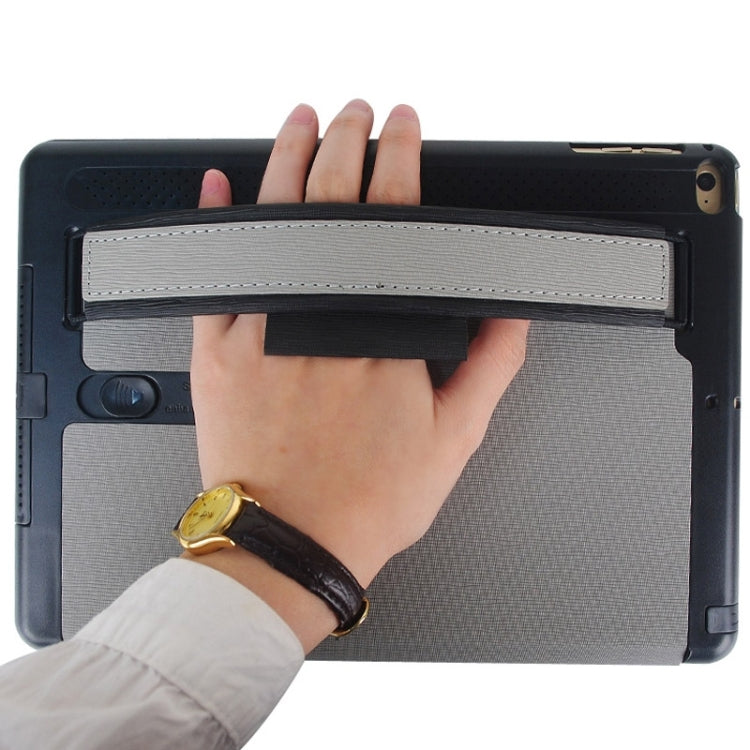 Toothpick Texture Expand Sound Handheld Leather Case with Holder & Sleep Function for iPad Air 2 / iPad 6