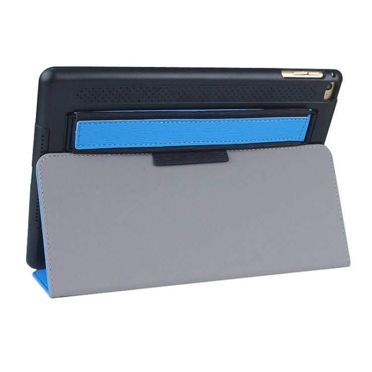Toothpick Texture Expand Sound Handheld Leather Case with Holder & Sleep Function for iPad Air 2 / iPad 6
