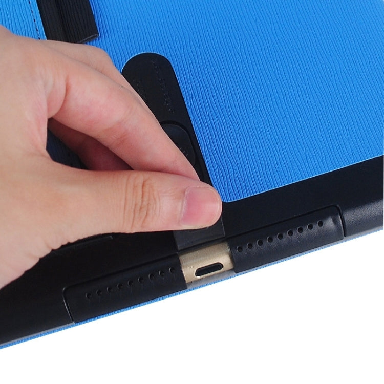 Toothpick Texture Expand Sound Handheld Leather Case with Holder & Sleep Function for iPad Air 2 / iPad 6