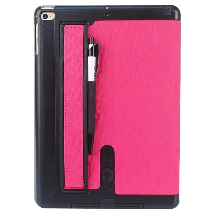 Toothpick Texture Expand Sound Handheld Leather Case with Holder & Sleep Function for iPad Air 2 / iPad 6