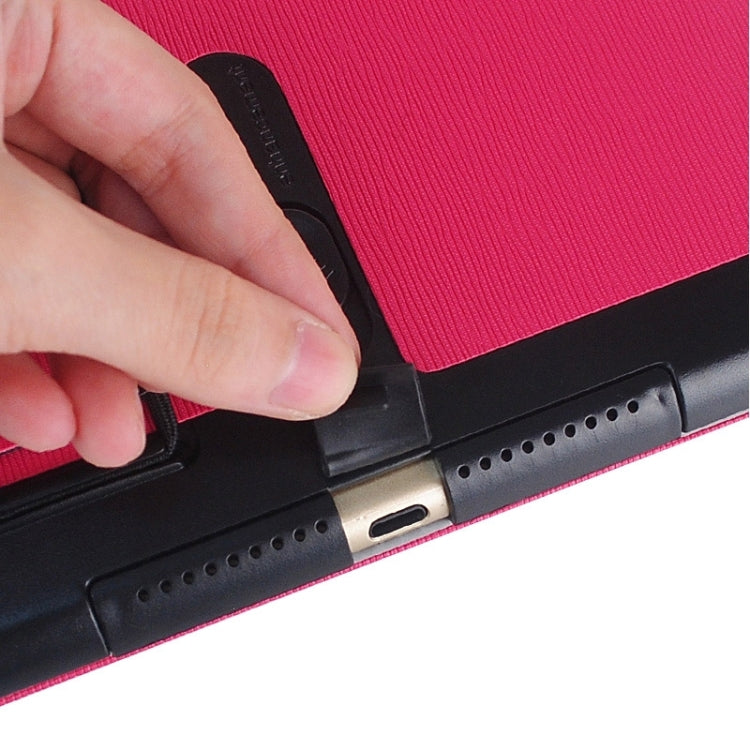 Toothpick Texture Expand Sound Handheld Leather Case with Holder & Sleep Function for iPad Air 2 / iPad 6