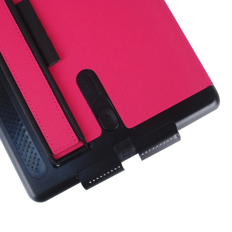 Toothpick Texture Expand Sound Handheld Leather Case with Holder & Sleep Function for iPad Air 2 / iPad 6