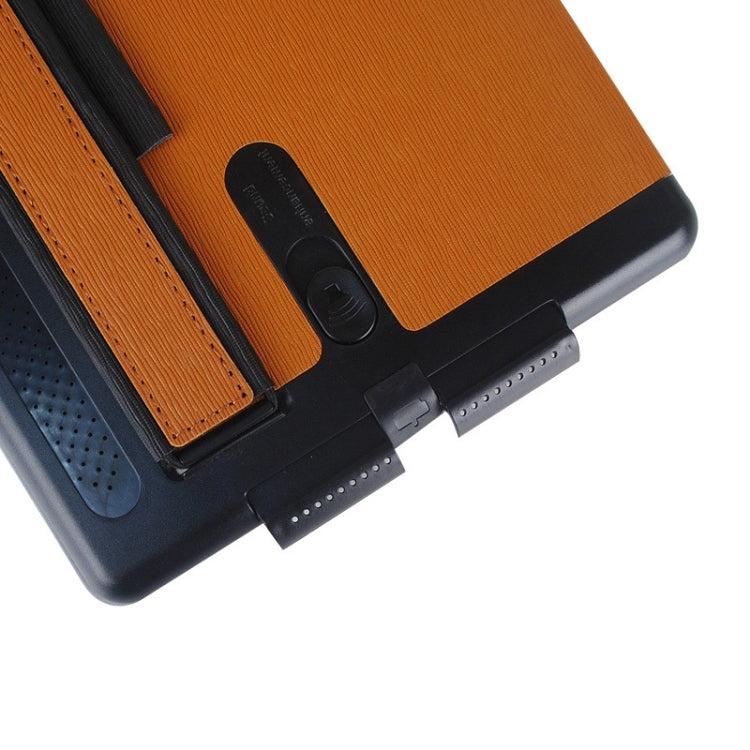 Toothpick Texture Expand Sound Handheld Leather Case with Holder & Sleep Function for iPad Air 2 / iPad 6