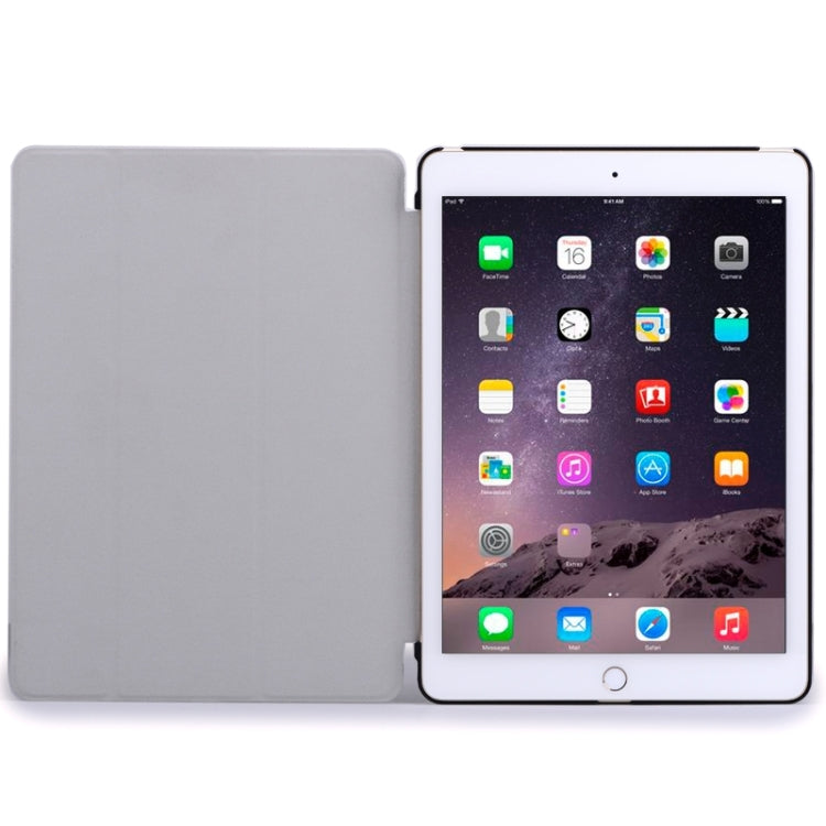 Crazy House Texture Ultra-thin Smart Cover Leather Case with 3-fold Holder for iPad Air 2 / iPad 6