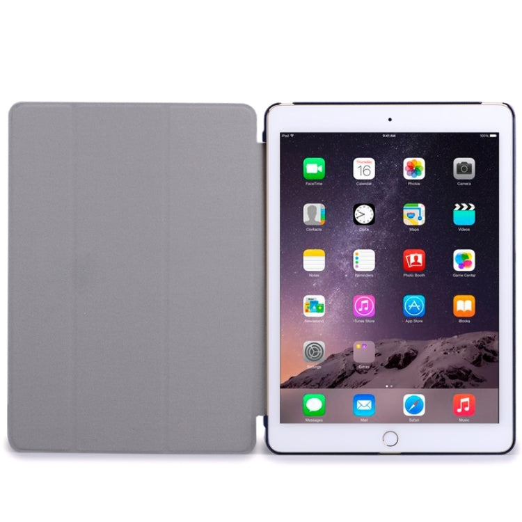Crazy House Texture Ultra-thin Smart Cover Leather Case with 3-fold Holder for iPad Air 2 / iPad 6
