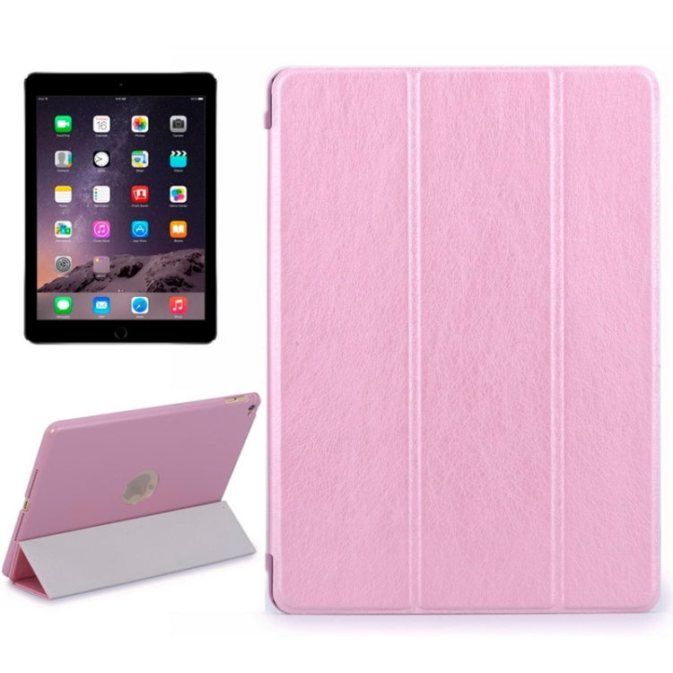 Crazy House Texture Ultra-thin Smart Cover Leather Case with 3-fold Holder for iPad Air 2 / iPad 6