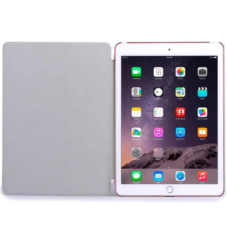 Crazy House Texture Ultra-thin Smart Cover Leather Case with 3-fold Holder for iPad Air 2 / iPad 6