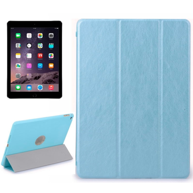 Crazy House Texture Ultra-thin Smart Cover Leather Case with 3-fold Holder for iPad Air 2 / iPad 6