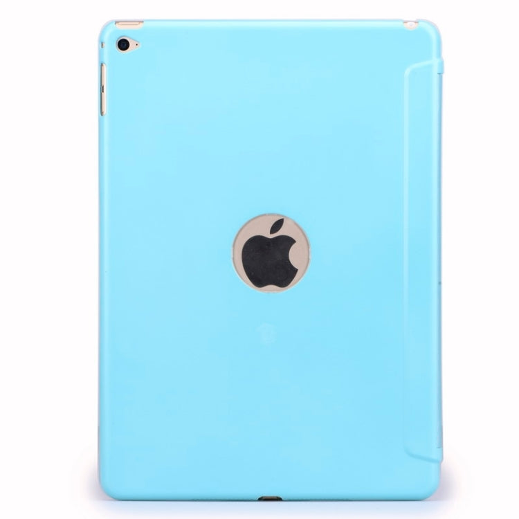 Crazy House Texture Ultra-thin Smart Cover Leather Case with 3-fold Holder for iPad Air 2 / iPad 6