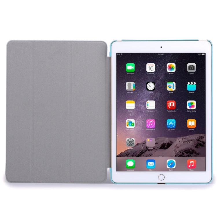 Crazy House Texture Ultra-thin Smart Cover Leather Case with 3-fold Holder for iPad Air 2 / iPad 6