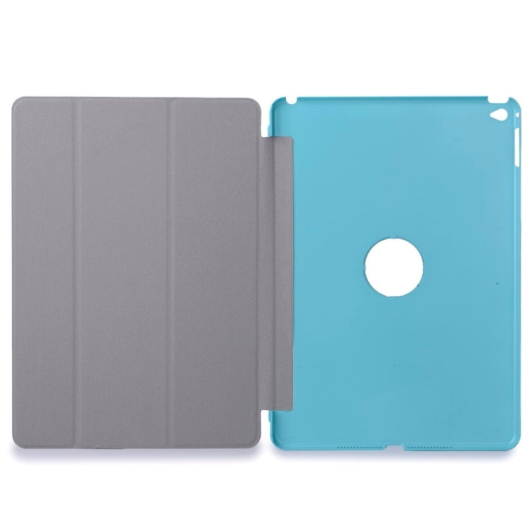 Crazy House Texture Ultra-thin Smart Cover Leather Case with 3-fold Holder for iPad Air 2 / iPad 6