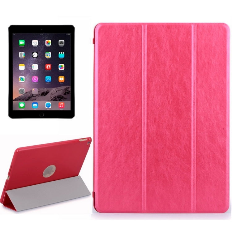 Crazy House Texture Ultra-thin Smart Cover Leather Case with 3-fold Holder for iPad Air 2 / iPad 6