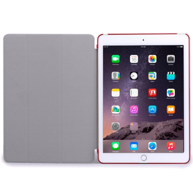 Crazy House Texture Ultra-thin Smart Cover Leather Case with 3-fold Holder for iPad Air 2 / iPad 6