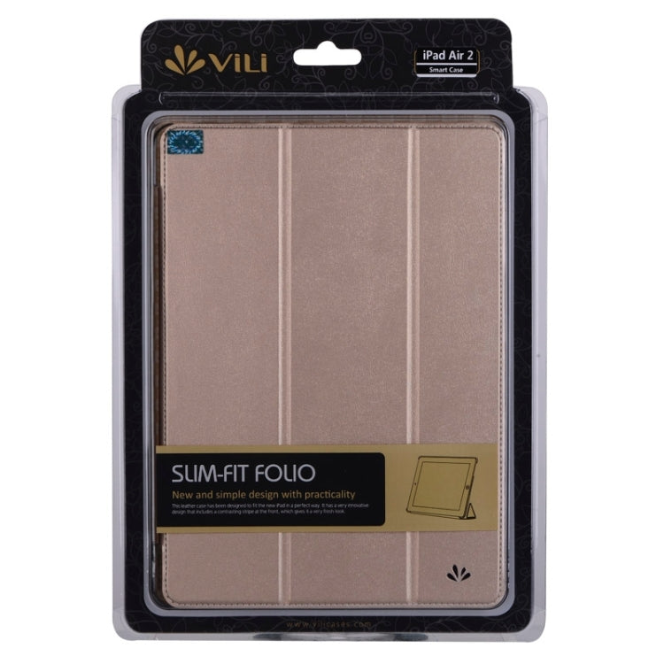 Stone Texture 3-fold Transparent Plastic Back Shell Intelligent Leather Case with Holder and Sleep Function for iPad Air 2 / iPad 6
