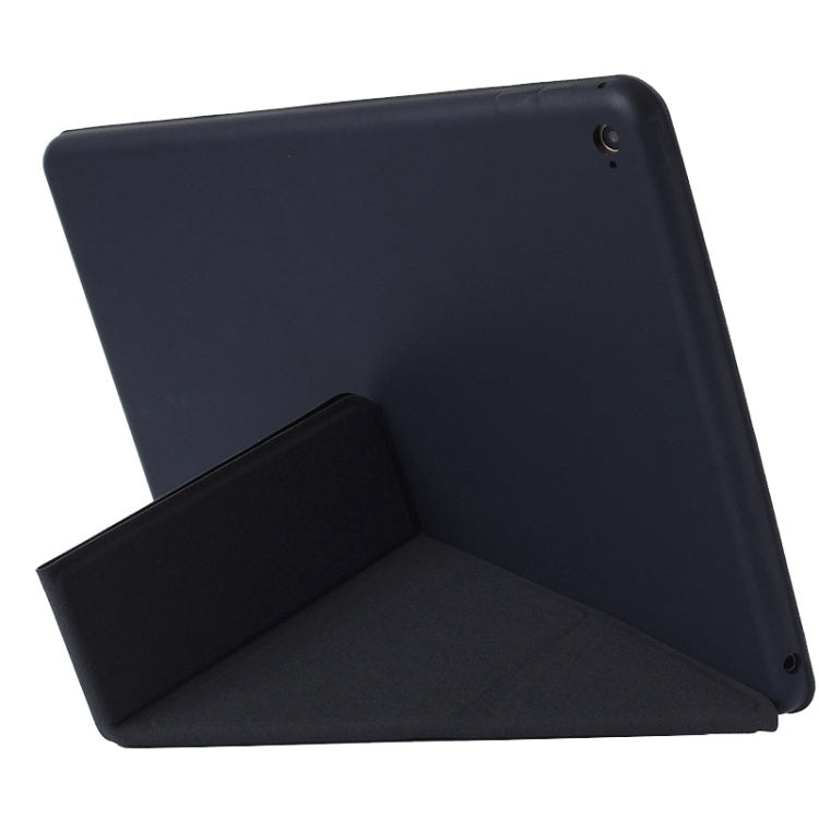 Transformers Style Horizontal Flip Solid Color Leather Case with Holder & Sleep / Wake-up Function for iPad Air 2 / iPad 6