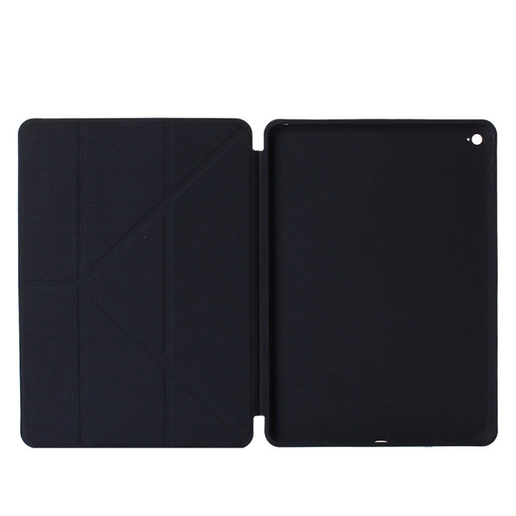 Transformers Style Horizontal Flip Solid Color Leather Case with Holder & Sleep / Wake-up Function for iPad Air 2 / iPad 6