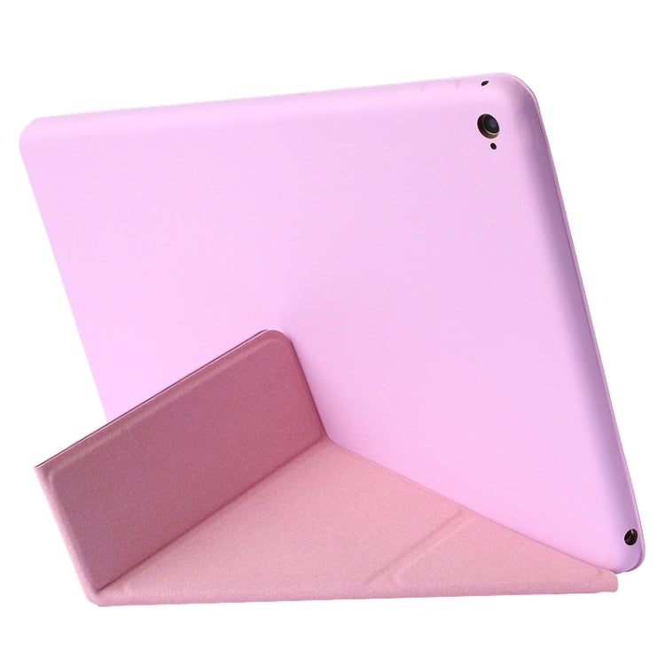Transformers Style Horizontal Flip Solid Color Leather Case with Holder & Sleep / Wake-up Function for iPad Air 2 / iPad 6