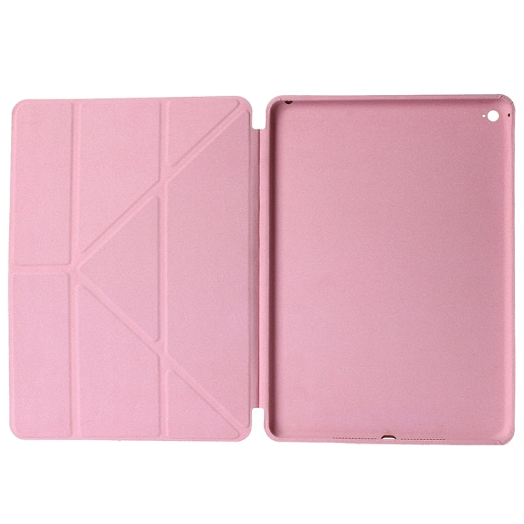 Transformers Style Horizontal Flip Solid Color Leather Case with Holder & Sleep / Wake-up Function for iPad Air 2 / iPad 6