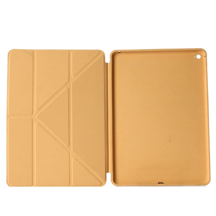 Transformers Style Horizontal Flip Solid Color Leather Case with Holder & Sleep / Wake-up Function for iPad Air 2 / iPad 6