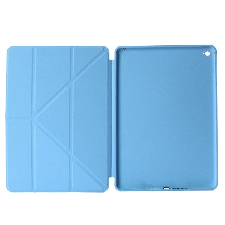 Transformers Style Horizontal Flip Solid Color Leather Case with Holder & Sleep / Wake-up Function for iPad Air 2 / iPad 6