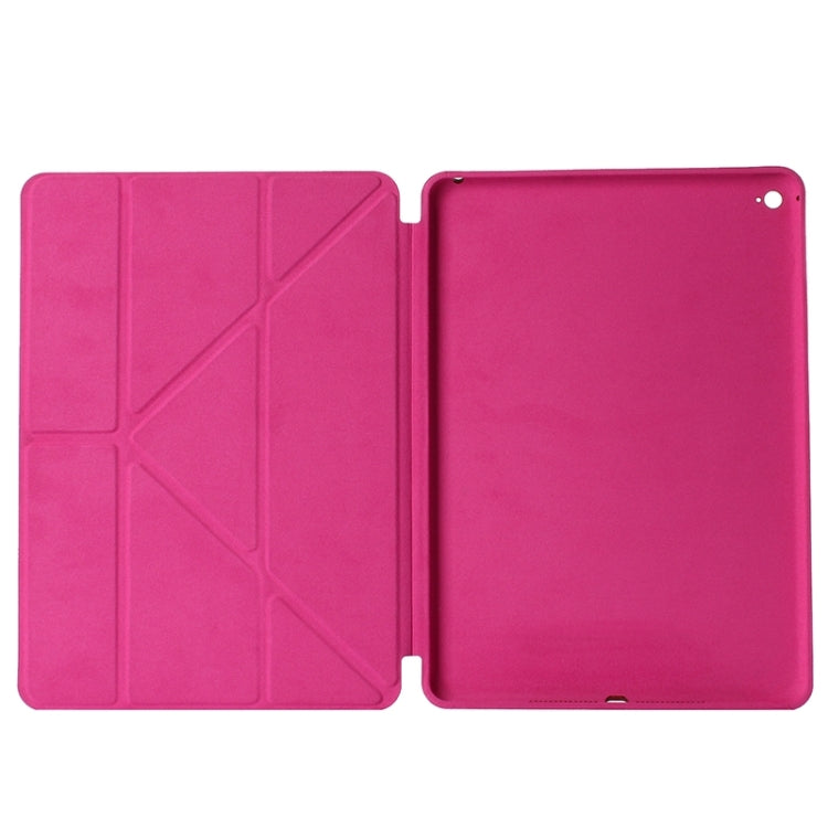 Transformers Style Horizontal Flip Solid Color Leather Case with Holder & Sleep / Wake-up Function for iPad Air 2 / iPad 6