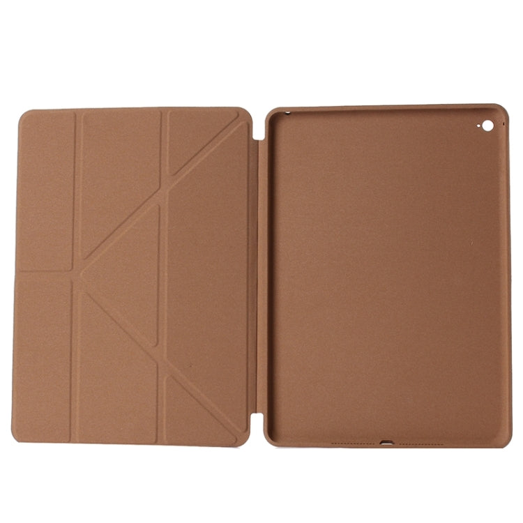 Transformers Style Horizontal Flip Solid Color Leather Case with Holder & Sleep / Wake-up Function for iPad Air 2 / iPad 6