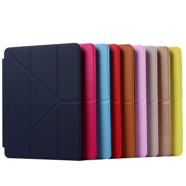 Transformers Style Horizontal Flip Solid Color Leather Case with Holder & Sleep / Wake-up Function for iPad Air 2 / iPad 6